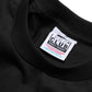 Proclub heavyweight black t-shirt label and collar