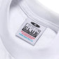 Proclub Heavyweight white t-shirt label and collar